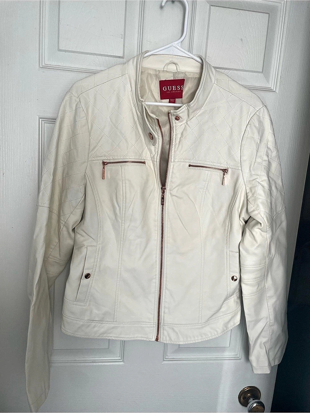GUESS Quilted Moto Jacket SZ XL